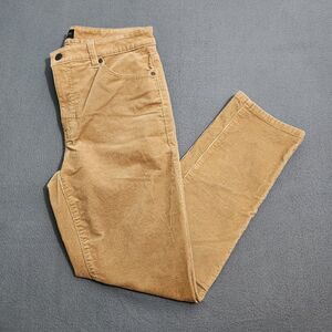 Talbots Women 6P Brown Mid Rise Corduroy Straight Leg Pants